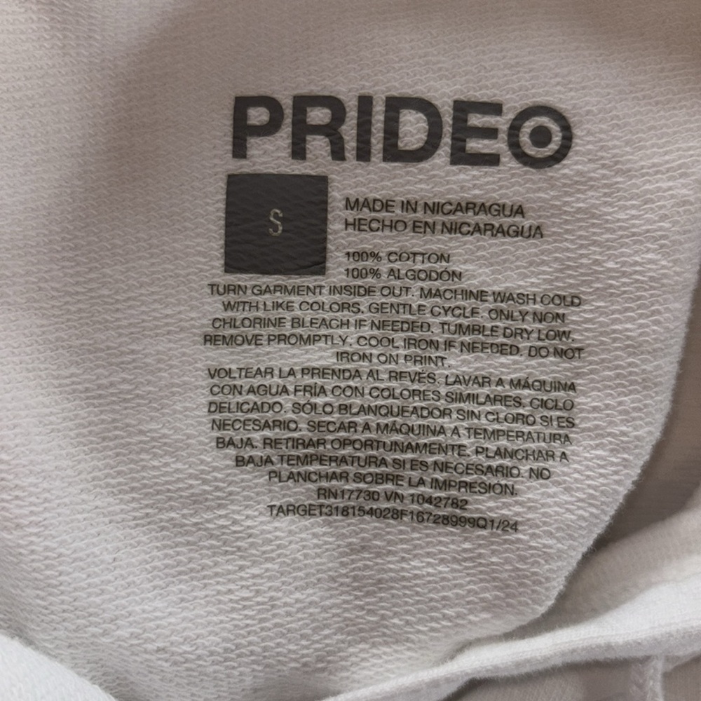Target🎯Pride “Support One Another” Cropped Hoodie, Size S - Picture 12 of 13